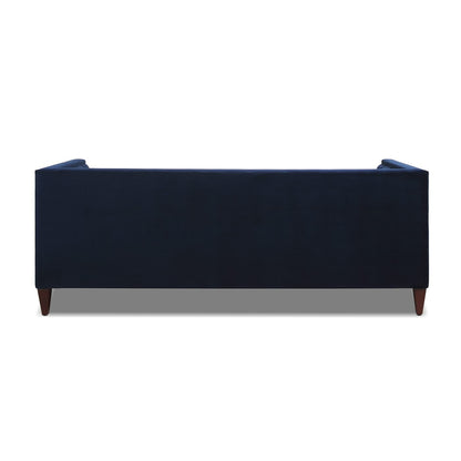 Jack 84 Mid-Century Modern Tuxedo Sofa with Bolster Pillows