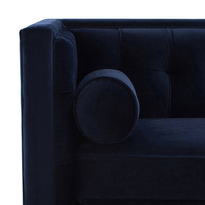 Jack 84 Mid-Century Modern Tuxedo Sofa with Bolster Pillows