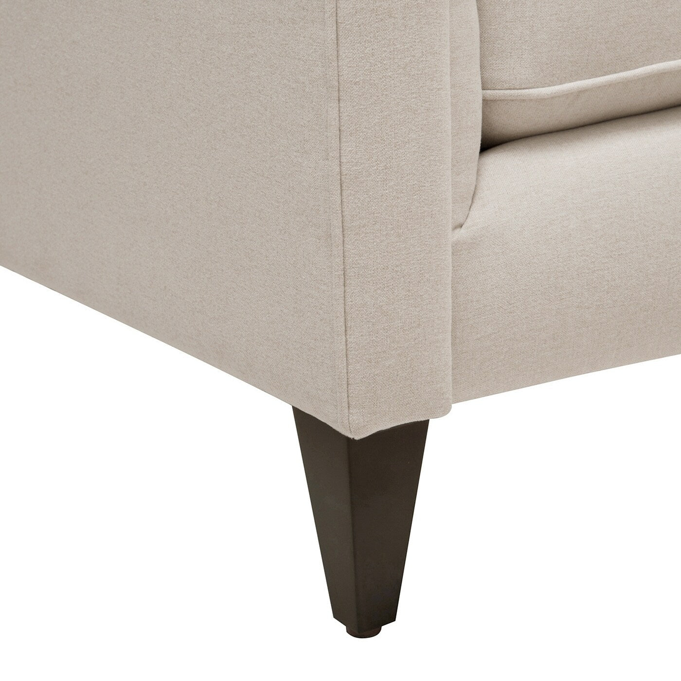 Jack 84 Mid-Century Modern Tuxedo Sofa with Bolster Pillows