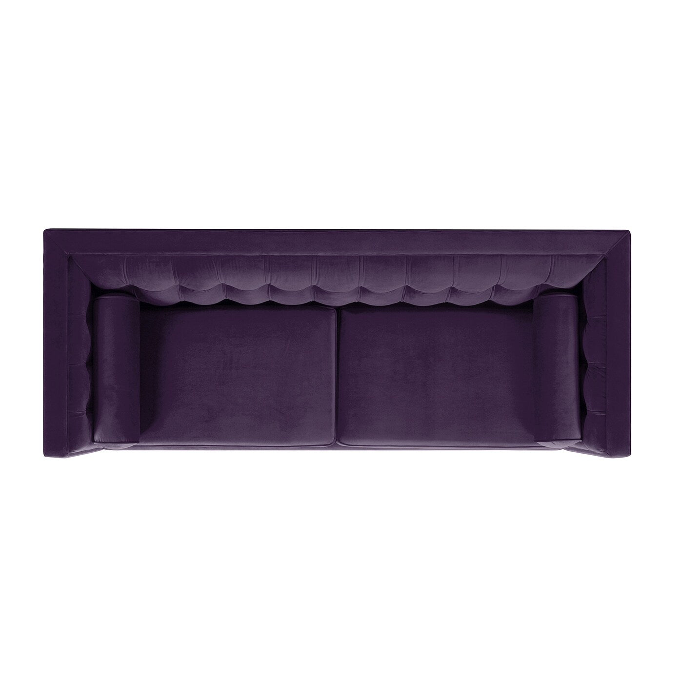 Jack 84 Mid-Century Modern Tuxedo Sofa with Bolster Pillows