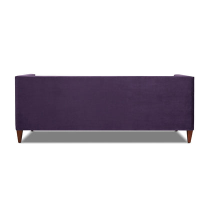 Jack 84 Mid-Century Modern Tuxedo Sofa with Bolster Pillows