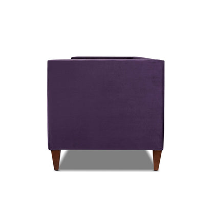 Jack 84 Mid-Century Modern Tuxedo Sofa with Bolster Pillows