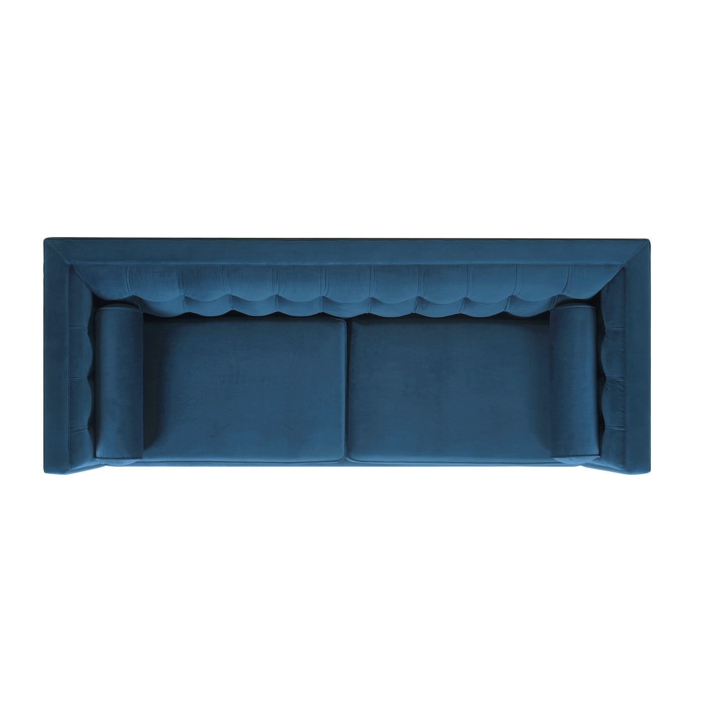Jack 84 Mid-Century Modern Tuxedo Sofa with Bolster Pillows