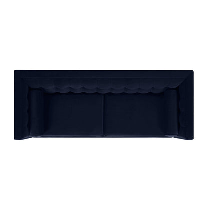 Jack 84 Mid-Century Modern Tuxedo Sofa with Bolster Pillows