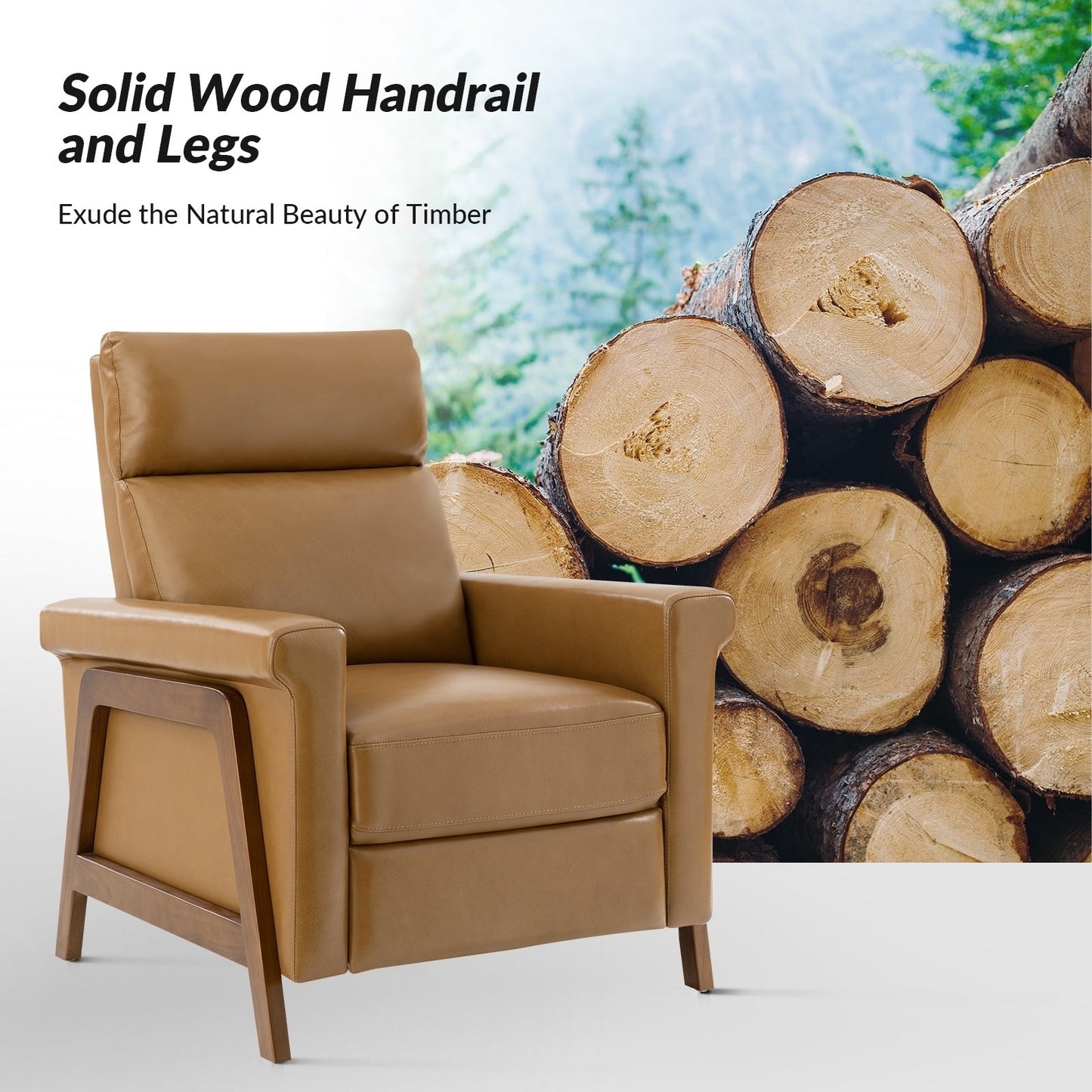 Jaime Modern Genuine Leather Power Recliner Built in USB Ports Set of 2 by HULALA HOME