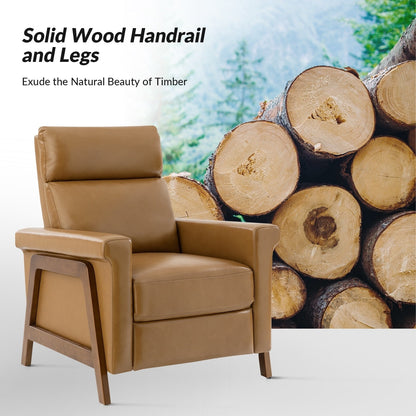 Jaime Modern Genuine Leather Power Recliner Built in USB Ports Set of 2 by HULALA HOME