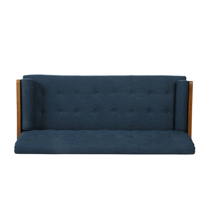 Jalon Mid-century Modern Tufted Fabric Sofa by Christopher Knight Home