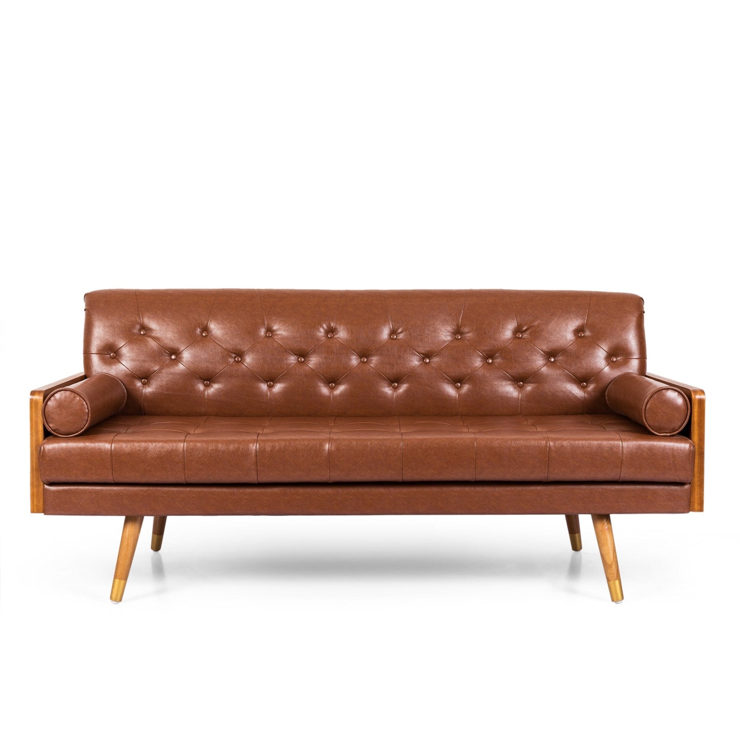 Jalon Mid-century Modern Tufted Fabric Sofa by Christopher Knight Home