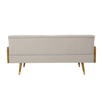 Jalon Mid-century Modern Tufted Fabric Sofa by Christopher Knight Home