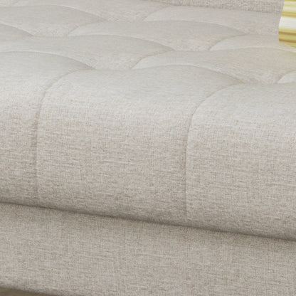 Jalon Mid-century Modern Tufted Fabric Sofa by Christopher Knight Home