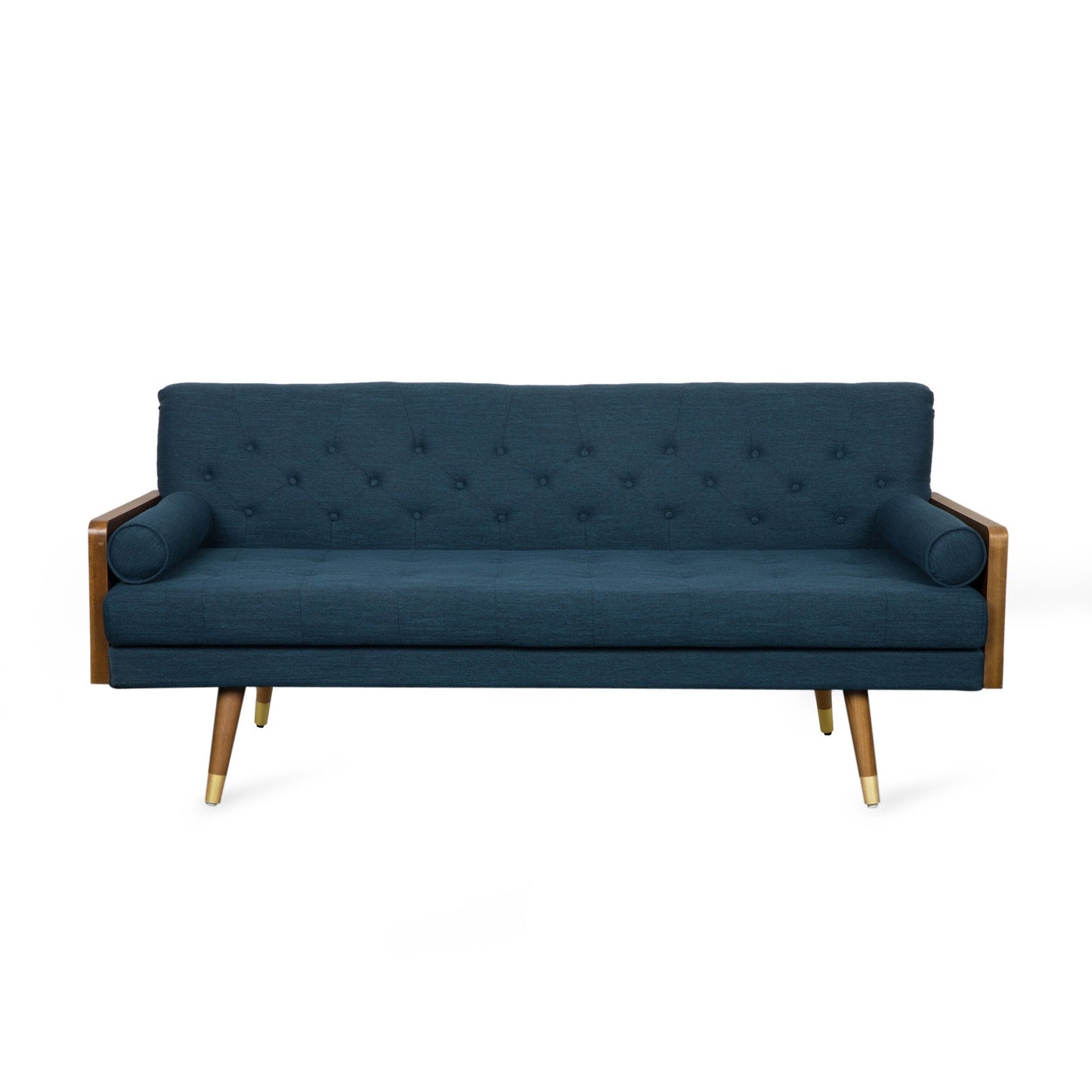 Jalon Mid-century Modern Tufted Fabric Sofa by Christopher Knight Home