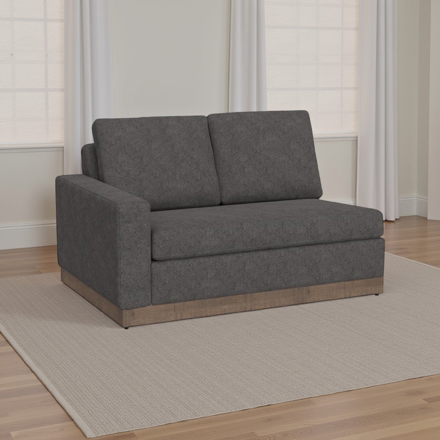 Jeni Sofa, 2 Throw Pillows, Modern 90 Inch Dark Brown Faux Leather
