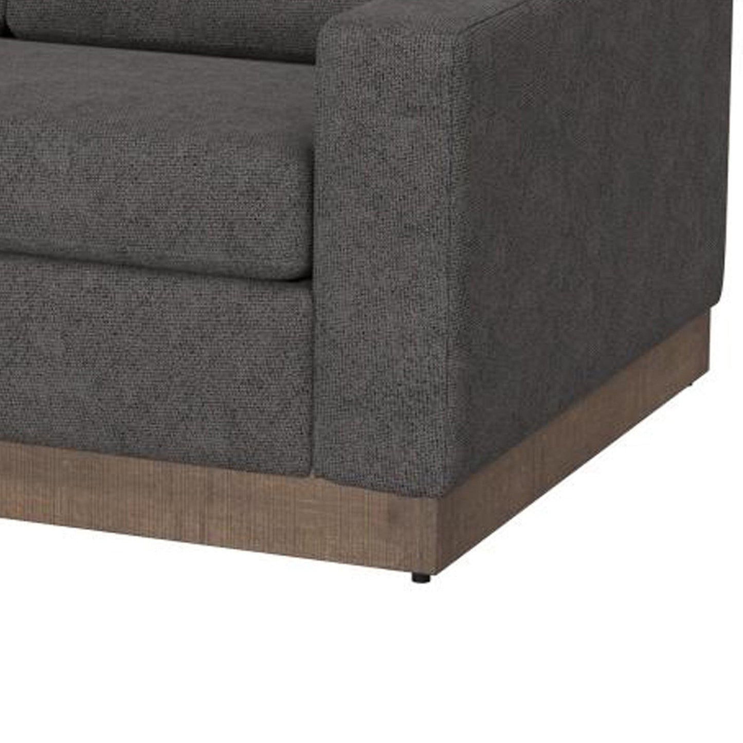 Jeni Sofa, 2 Throw Pillows, Modern 90 Inch Dark Brown Faux Leather