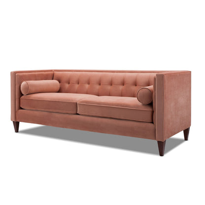 Jack 84 Modern Upholstered Tufted Tuxedo Sofa