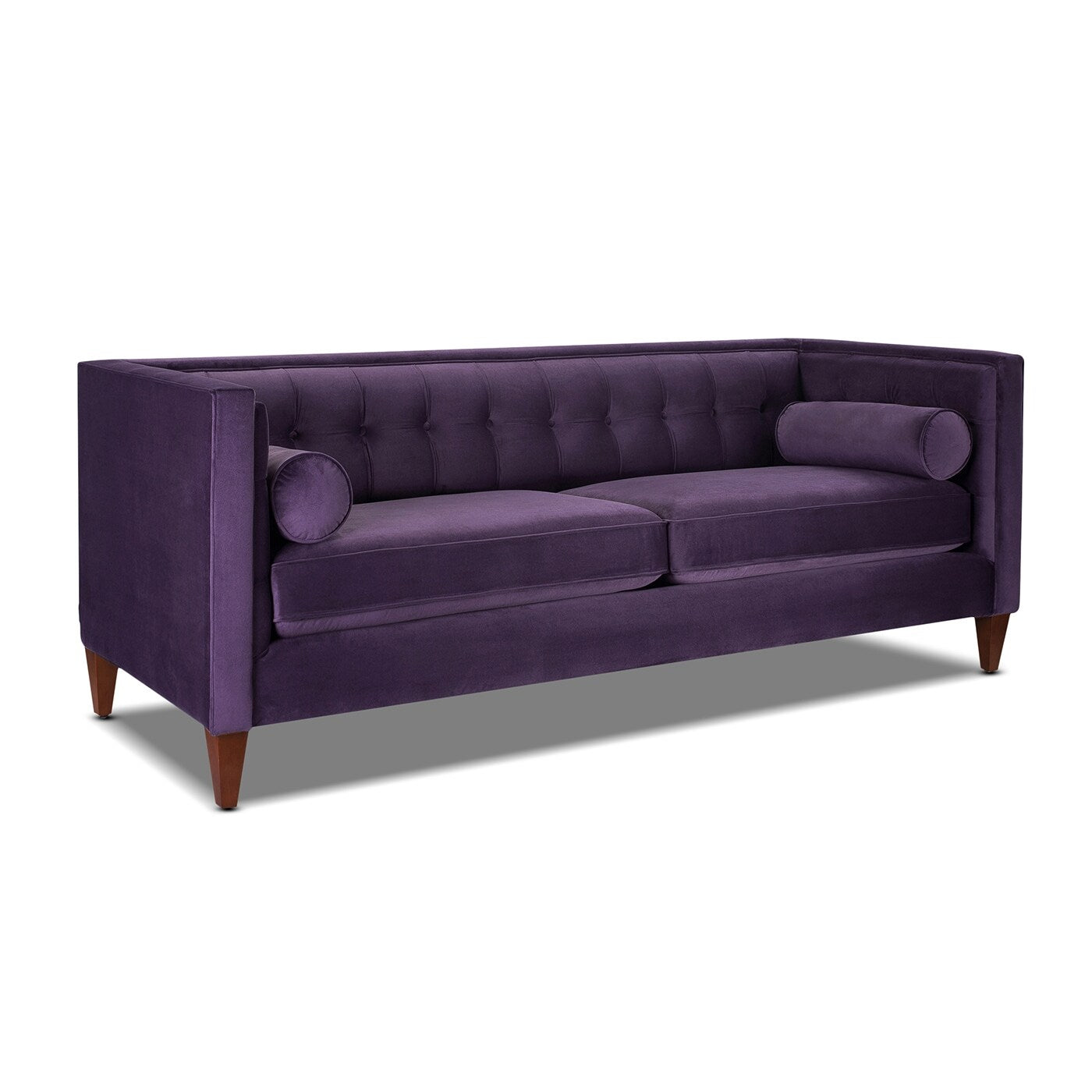 Jack 84 Modern Upholstered Tufted Tuxedo Sofa
