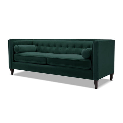 Jack 84 Modern Upholstered Tufted Tuxedo Sofa