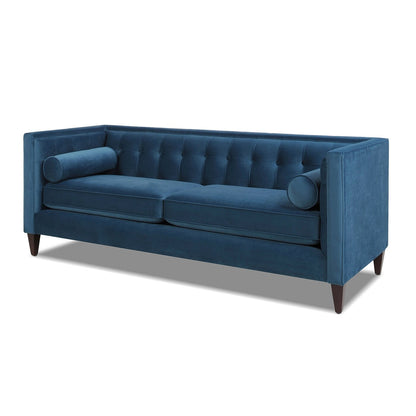 Jack 84 Modern Upholstered Tufted Tuxedo Sofa