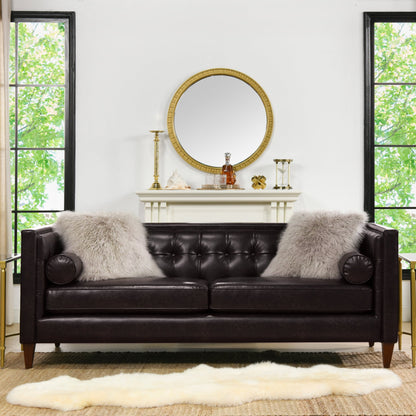 Jack 84 Modern Upholstered Tufted Tuxedo Sofa