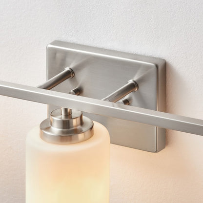 KAWOTI 3-Light Dimmable Bathroom Vanity Light with Frosted White Glass