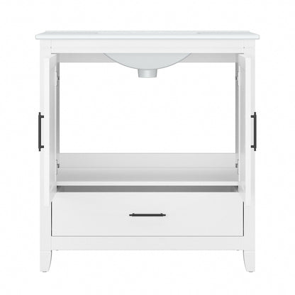 Key West 32W Bathroom Vanity with Sink by Bush Furniture
