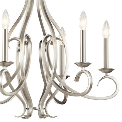 Kichler Lighting Ania 6-light Brushed Nickel Chandelier
