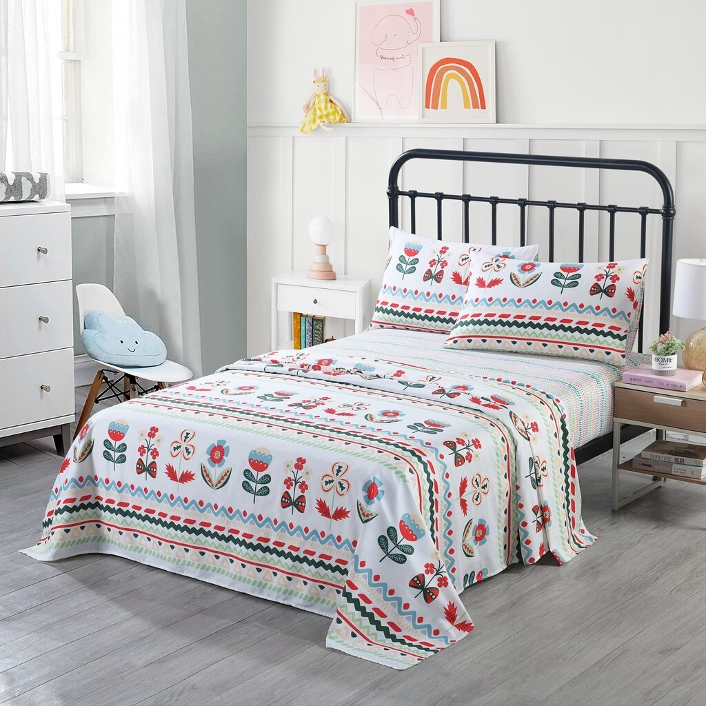 Kids Cotton Sheet Twin/Full Sheet Kids Girls Bed Sheet For Kids, SH019