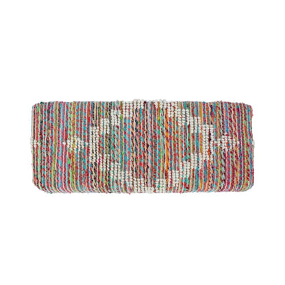 Laveta Handcrafted Boho Fabric Rectangular Bench by Christopher Knight Home