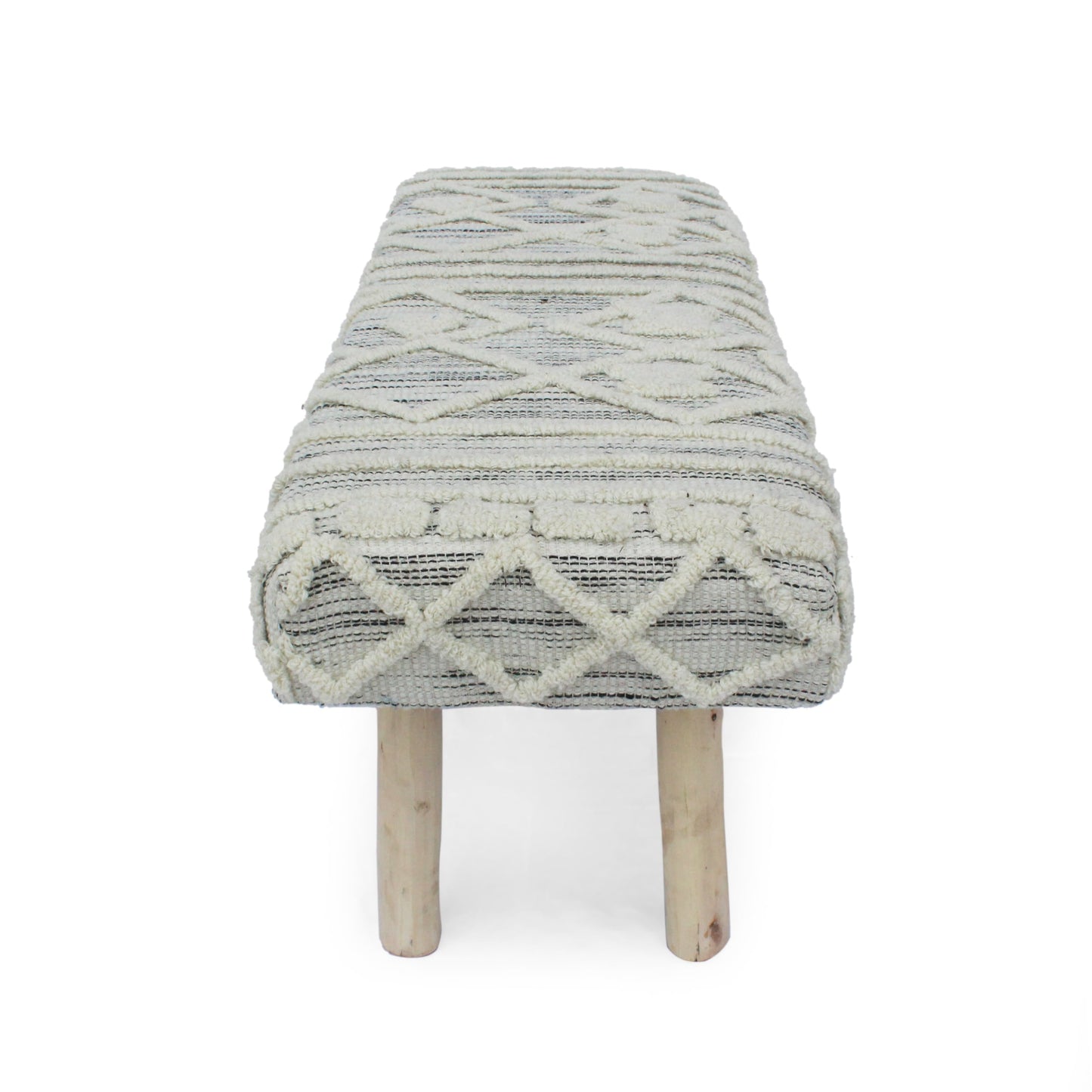 Laveta Handmade Boho Wool and Cotton Bench by Christopher Knight Home
