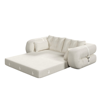 78in Wide Lazy Sofa Couch Multi Functional Foldable Sofa Bed