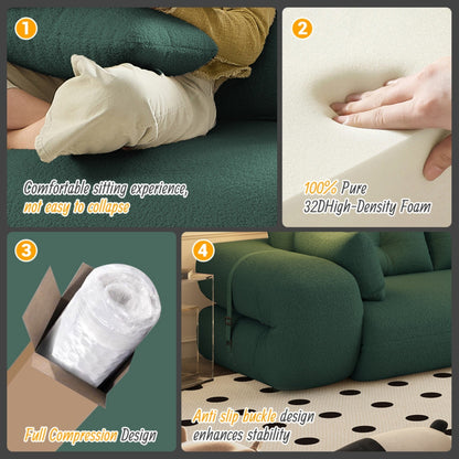 78in Wide Lazy Sofa Couch Multi Functional Foldable Sofa Bed