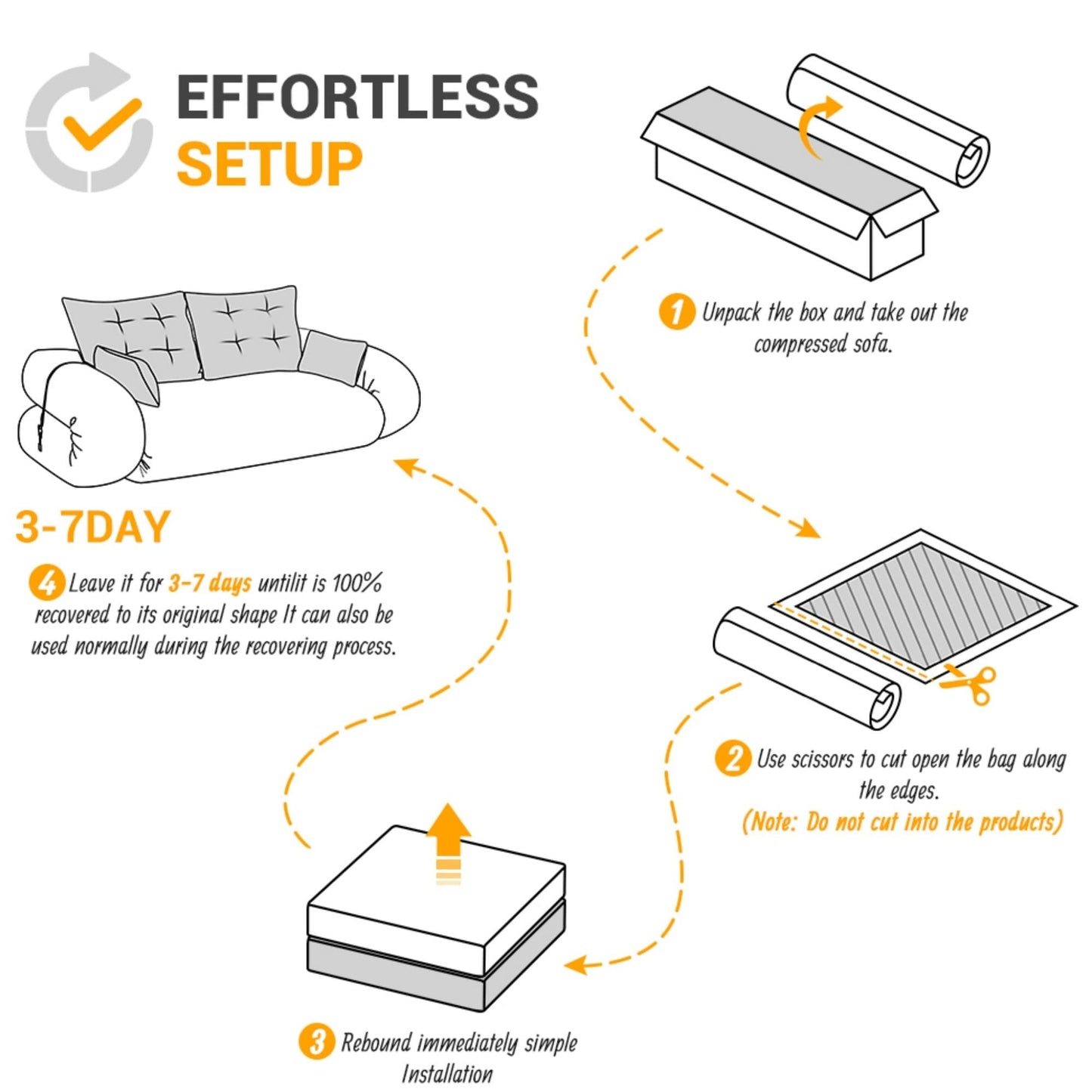 78in Wide Lazy Sofa Couch Multi Functional Foldable Sofa Bed