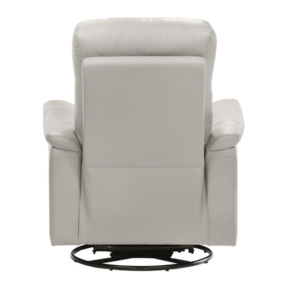 Leather Upholstered Reclining Chair Swivel Glider Motion Modern Living Room Furniture Comfort Chair 1pc