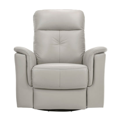Leather Upholstered Reclining Chair Swivel Glider Motion Modern Living Room Furniture Comfort Chair 1pc