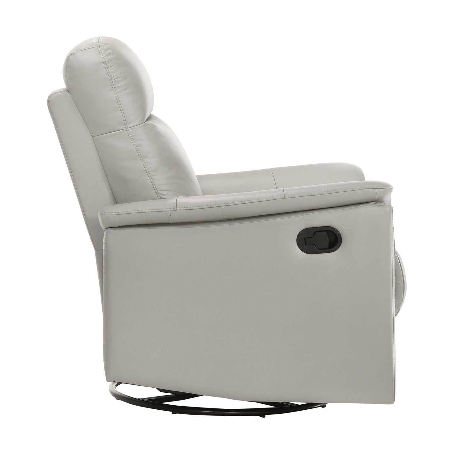 Leather Upholstered Reclining Chair Swivel Glider Motion Modern Living Room Furniture Comfort Chair 1pc