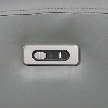 Leatherette Upholstered Power Sofa with USB Charging Ports