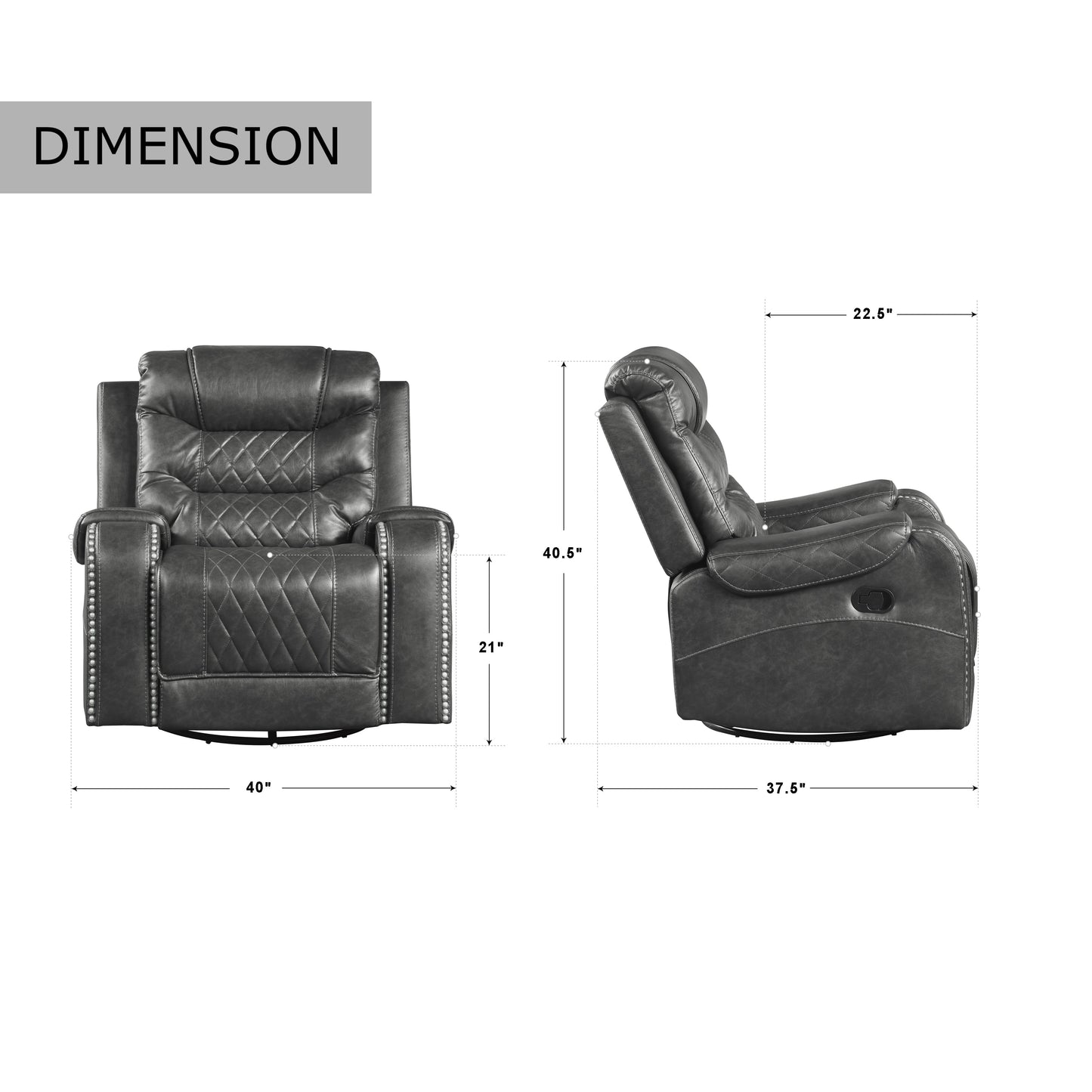 Lenci Glider Reclining Chair