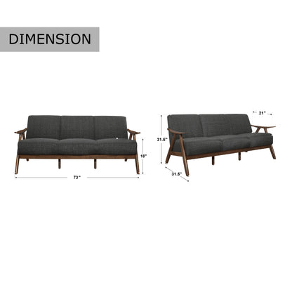 Levine Retro Living Room Sofa