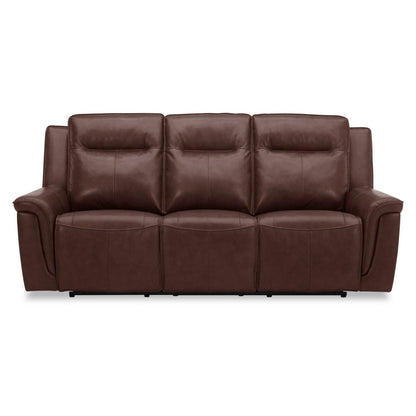 Liberty Furniture Avery Power Reclining Sofa Couch Cognac Leather - Width 88'' x Dept 39'' x Height 41''