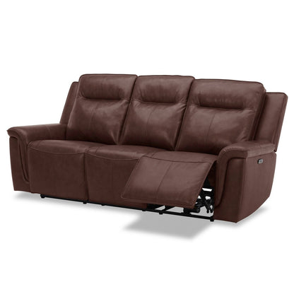 Liberty Furniture Avery Power Reclining Sofa Couch Cognac Leather - Width 88'' x Dept 39'' x Height 41''
