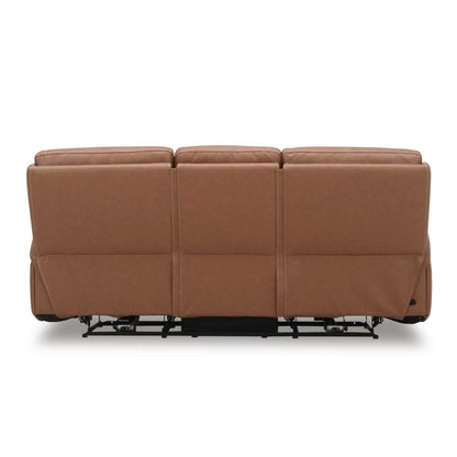 Liberty Furniture Bennett Power Reclining Sofa Butternut Brown Leather - Width 89 x Depth 39 x Height 41