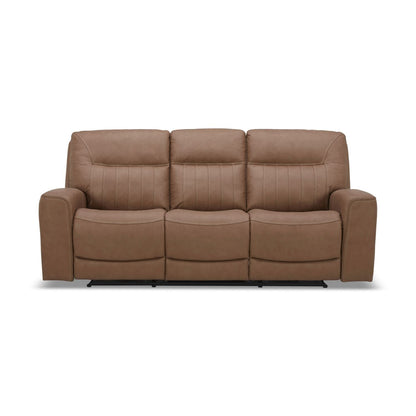 Liberty Furniture Bennett Power Reclining Sofa Butternut Brown Leather - Width 89 x Depth 39 x Height 41