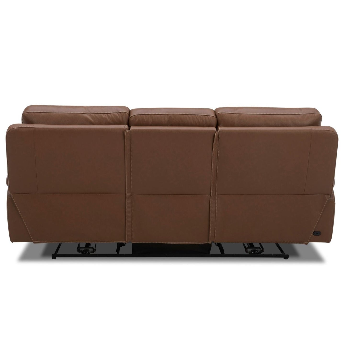 Liberty Furniture Cameron Power Reclining Sofa Brown Leather - Width 89 x Depth 39 x Height 41
