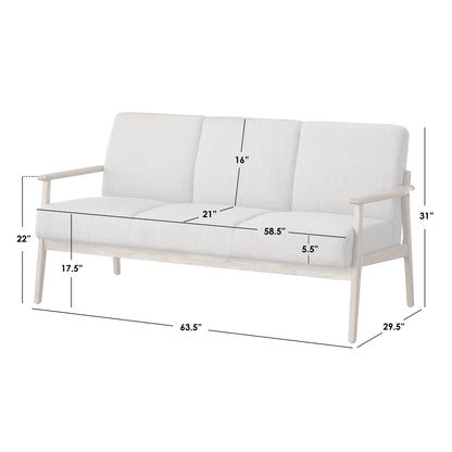 Lifestorey Beaumont Solid Wood Sofa