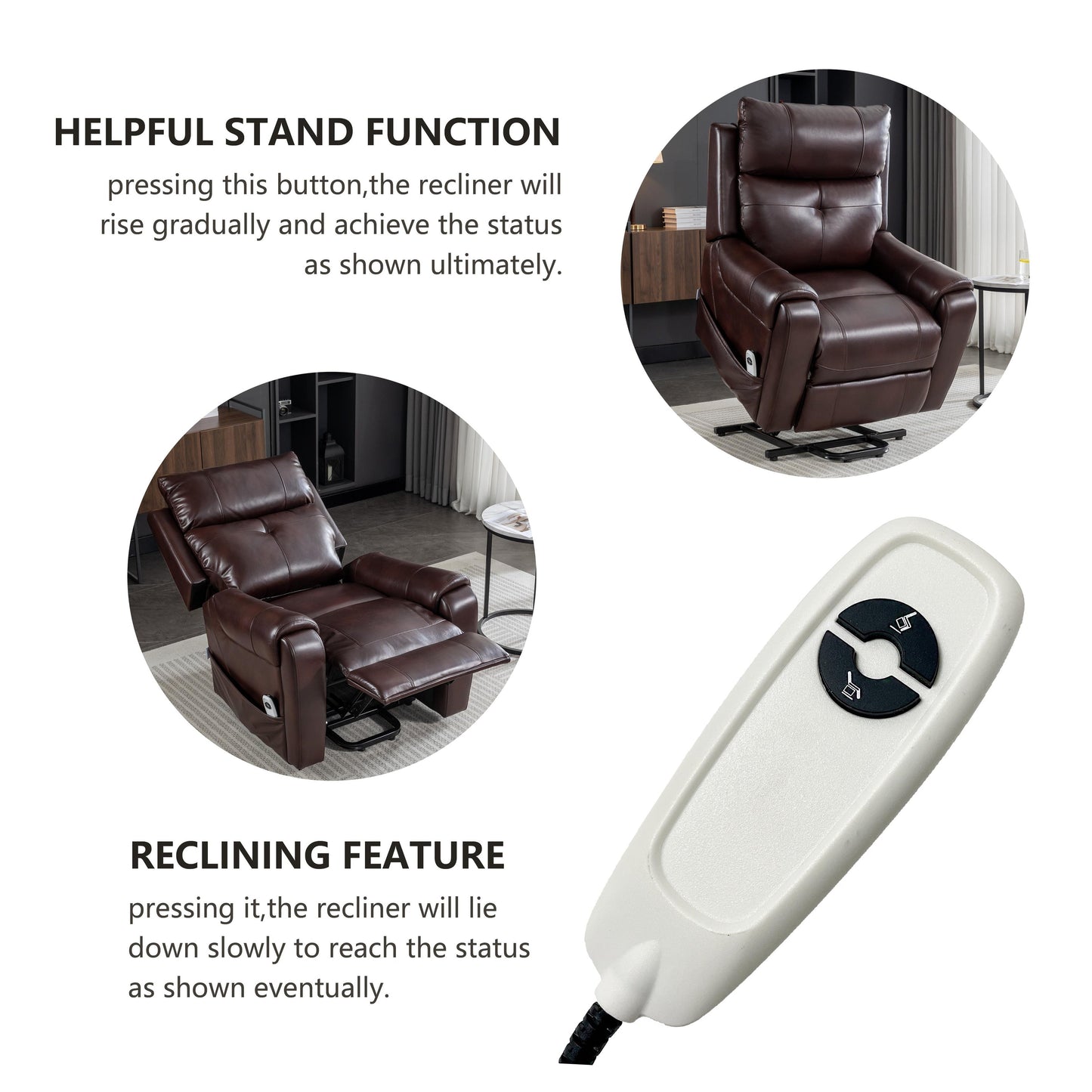 Lift Recliner Chair, Electric Power Recliner Chair for Elderly