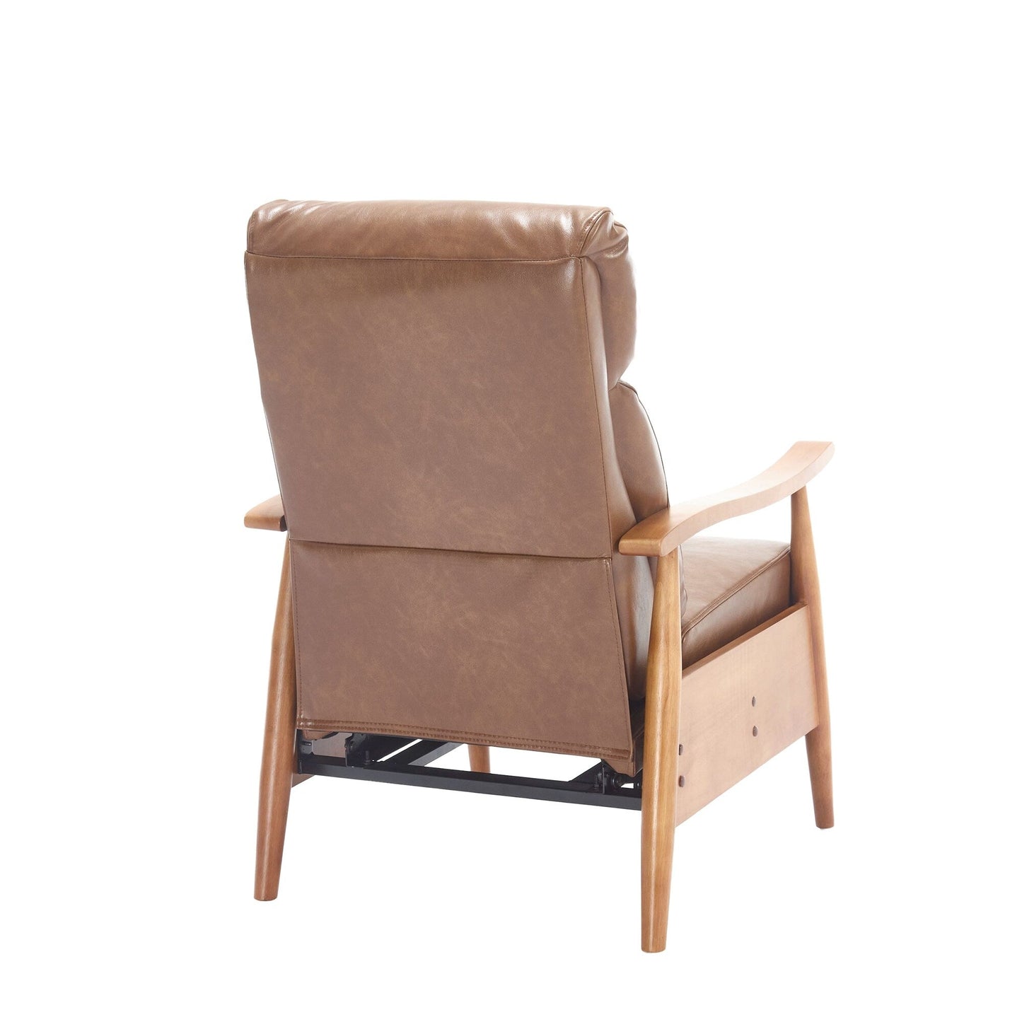 Light Brown 26.38 Adjustable Chaise Lounge Chair