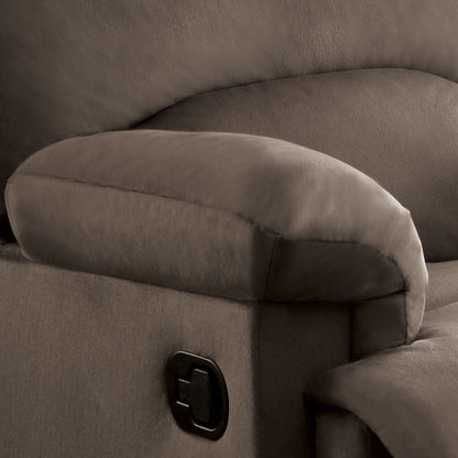 Light Brown Woven Fabric Motion Recliner