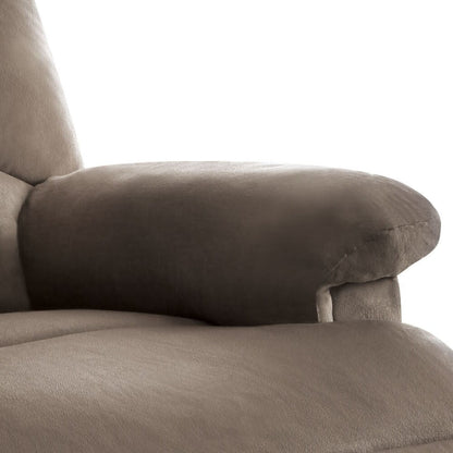 Light Brown Woven Fabric Motion Recliner