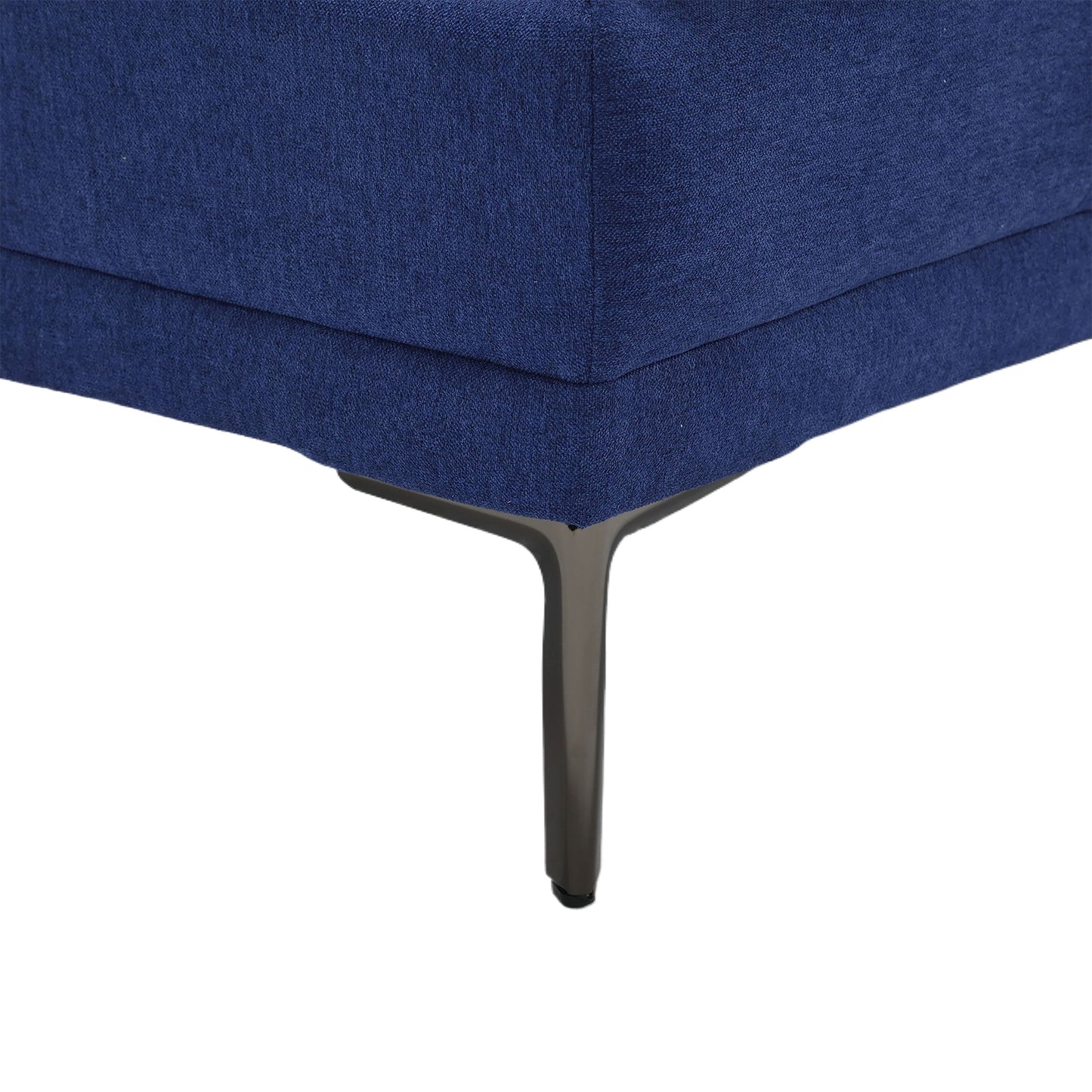 Linen Loveseat Sofa with Adjustable Armrests