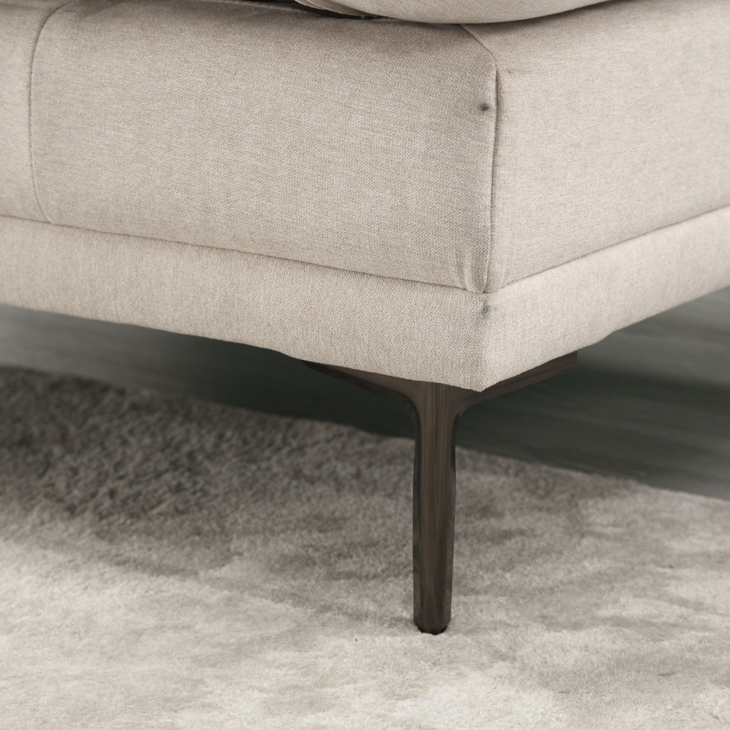 Linen Loveseat Sofa with Adjustable Armrests