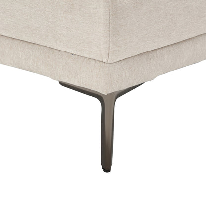 Linen Loveseat Sofa with Adjustable Armrests